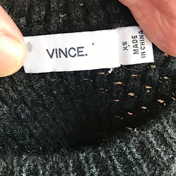 VINCE Wool/Yak Blend Honeycomb Stitch Pullover NWOT/ sz: XS - Picture 10 of 11